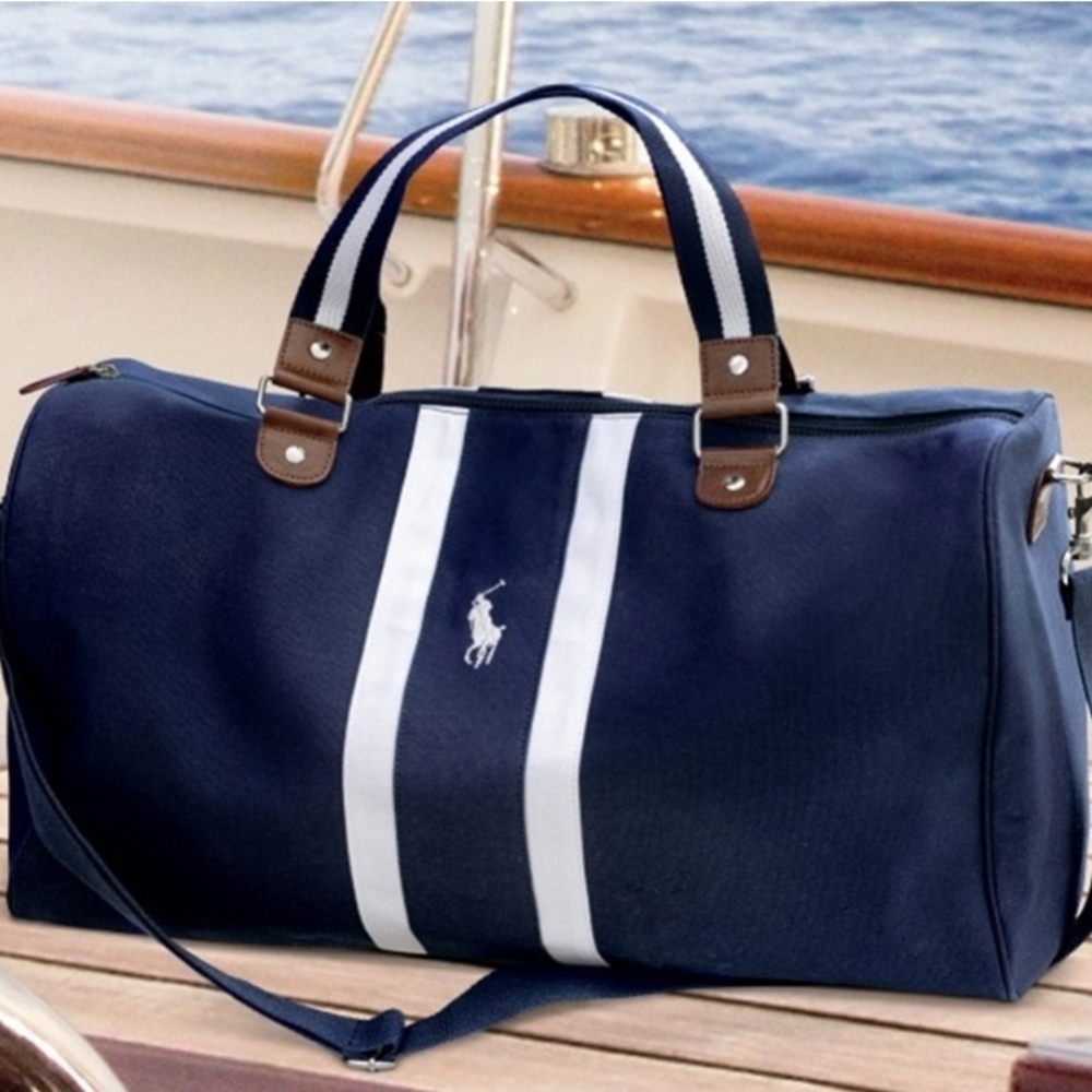 Navy Blue Polo by Ralph Lauren Men's Duffel Sac New In Package
